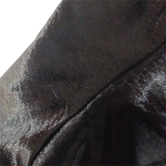 PROJECT RUNWAY Cinch Sleeve Smocked Off The Shoulder Sheen Black Top XL NWT - Picture 10 of 10